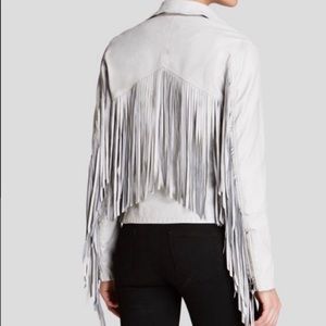 Blank NYC Vegan Leather Fringe Jacket